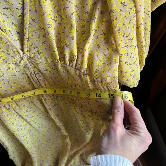 Sheer Cottage Floral Maxi Dress - Picture 6 of 8